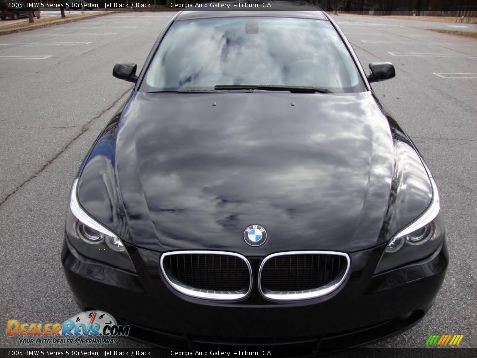2005 BMW 5 Series 530i Sedan Jet Black / Black Photo #19