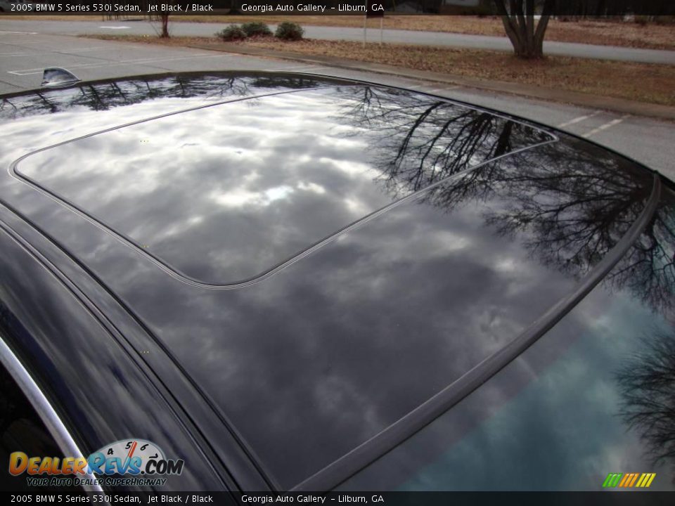2005 BMW 5 Series 530i Sedan Jet Black / Black Photo #27