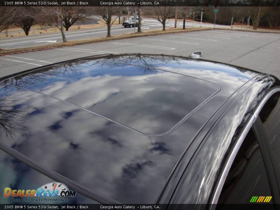 2005 BMW 5 Series 530i Sedan Jet Black / Black Photo #28