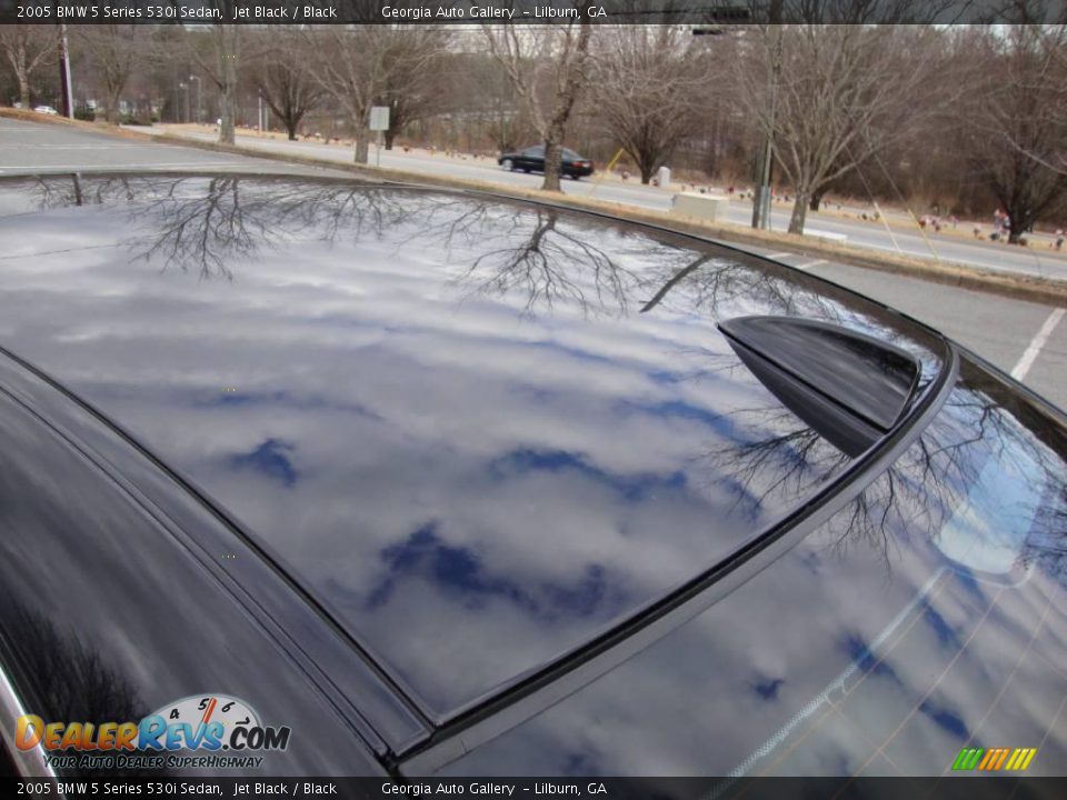 2005 BMW 5 Series 530i Sedan Jet Black / Black Photo #29