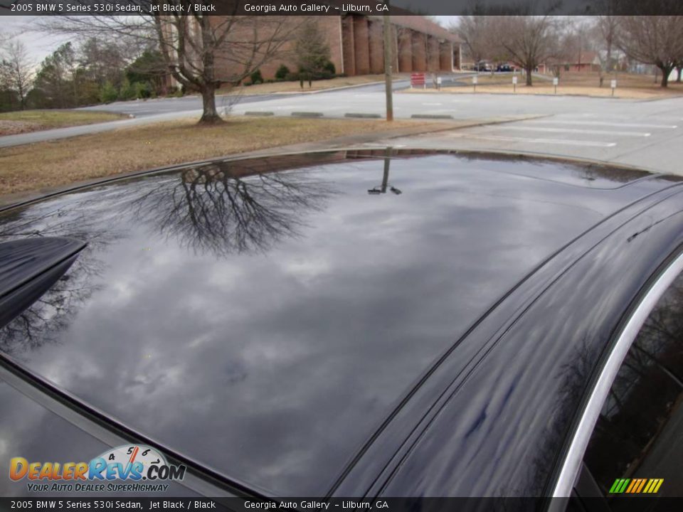 2005 BMW 5 Series 530i Sedan Jet Black / Black Photo #30