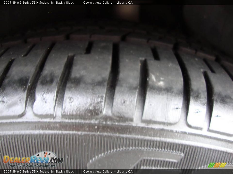 2005 BMW 5 Series 530i Sedan Jet Black / Black Photo #34