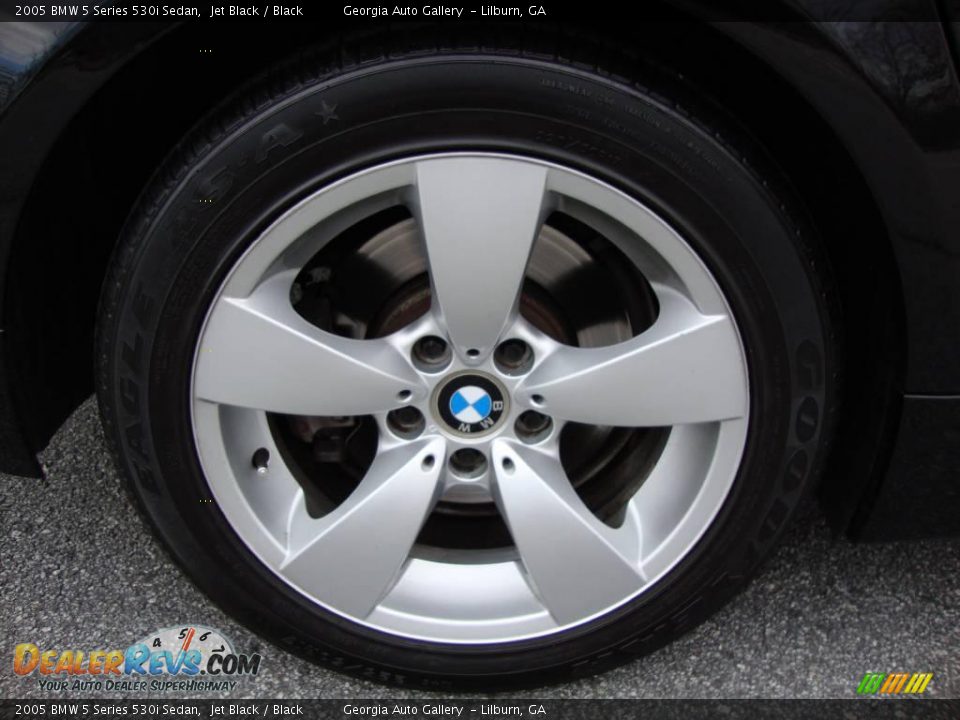 2005 BMW 5 Series 530i Sedan Jet Black / Black Photo #35