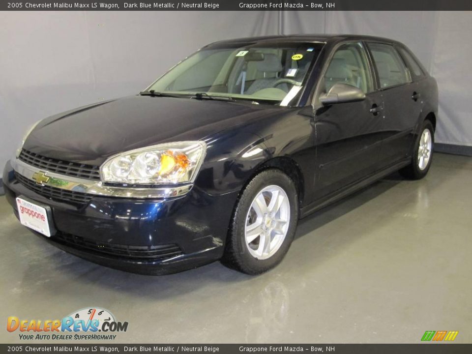 2005 Chevrolet Malibu Maxx LS Wagon Dark Blue Metallic / Neutral Beige Photo #1