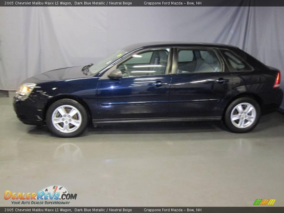 2005 Chevrolet Malibu Maxx LS Wagon Dark Blue Metallic / Neutral Beige Photo #2