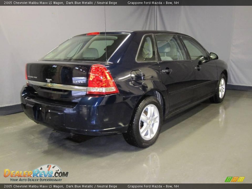 2005 Chevrolet Malibu Maxx LS Wagon Dark Blue Metallic / Neutral Beige Photo #3