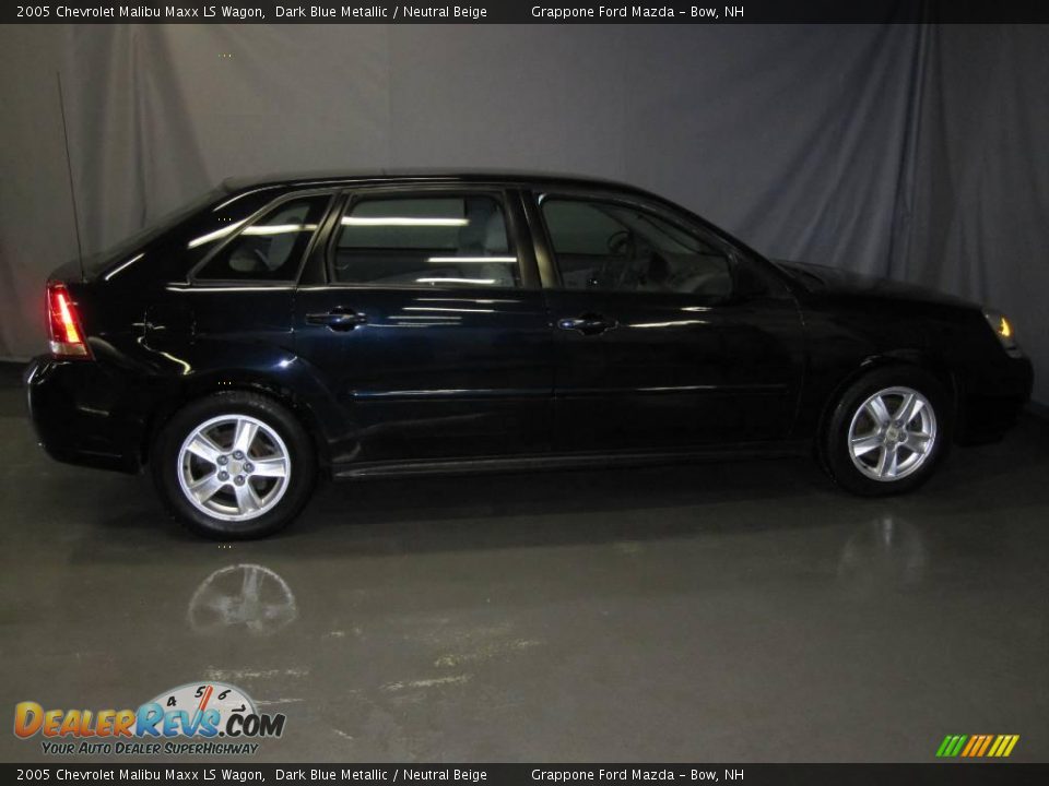 2005 Chevrolet Malibu Maxx LS Wagon Dark Blue Metallic / Neutral Beige Photo #4