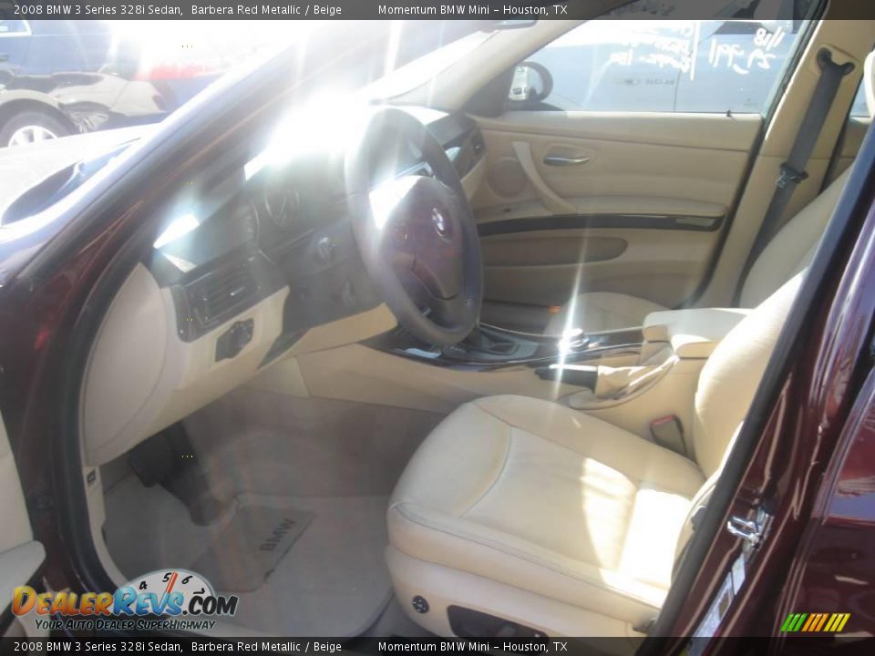 2008 BMW 3 Series 328i Sedan Barbera Red Metallic / Beige Photo #5