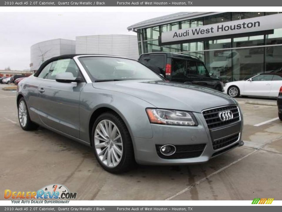 2010 Audi A5 2.0T Cabriolet Quartz Gray Metallic / Black Photo #1