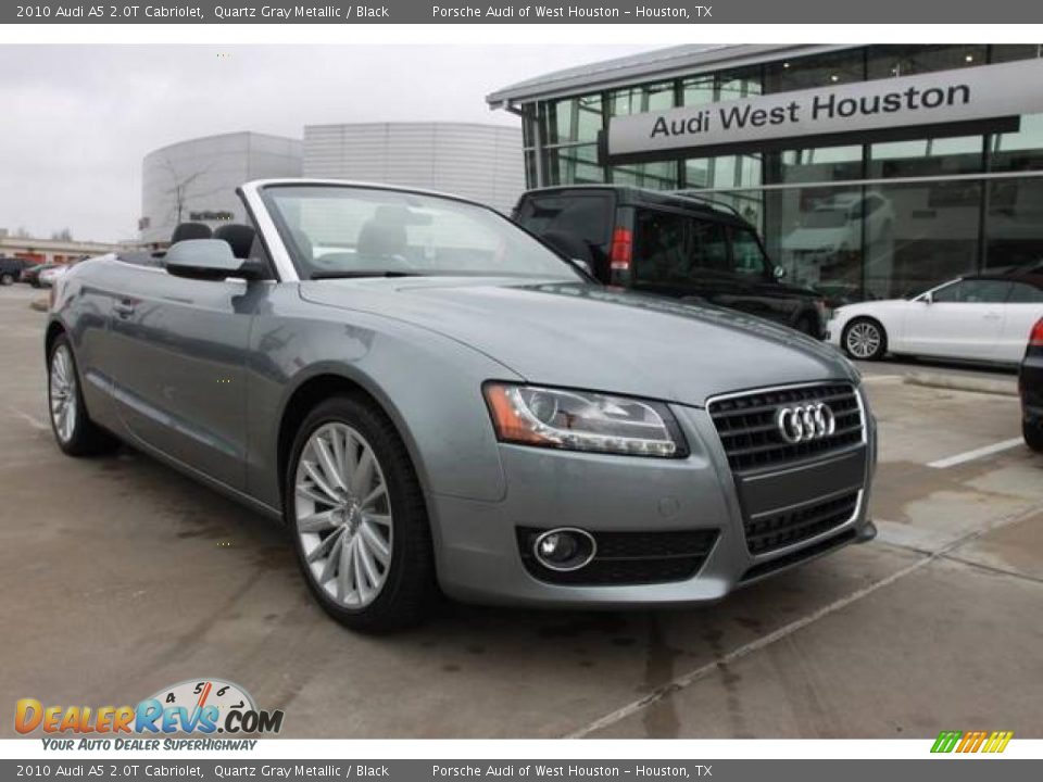 2010 Audi A5 2.0T Cabriolet Quartz Gray Metallic / Black Photo #3
