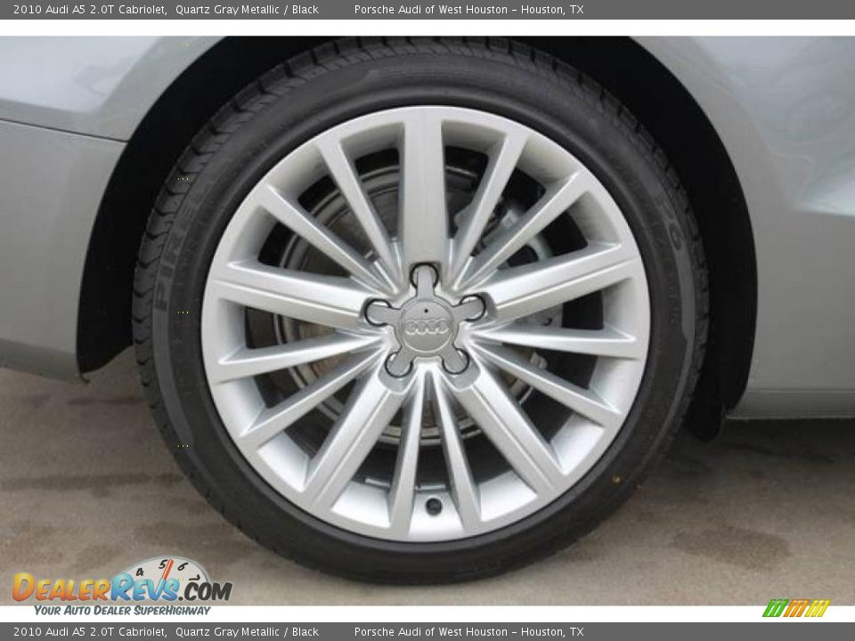 2010 Audi A5 2.0T Cabriolet Quartz Gray Metallic / Black Photo #6