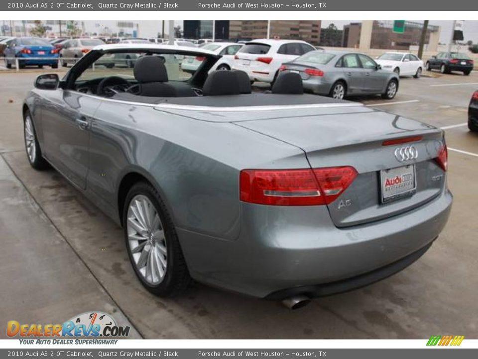 2010 Audi A5 2.0T Cabriolet Quartz Gray Metallic / Black Photo #8