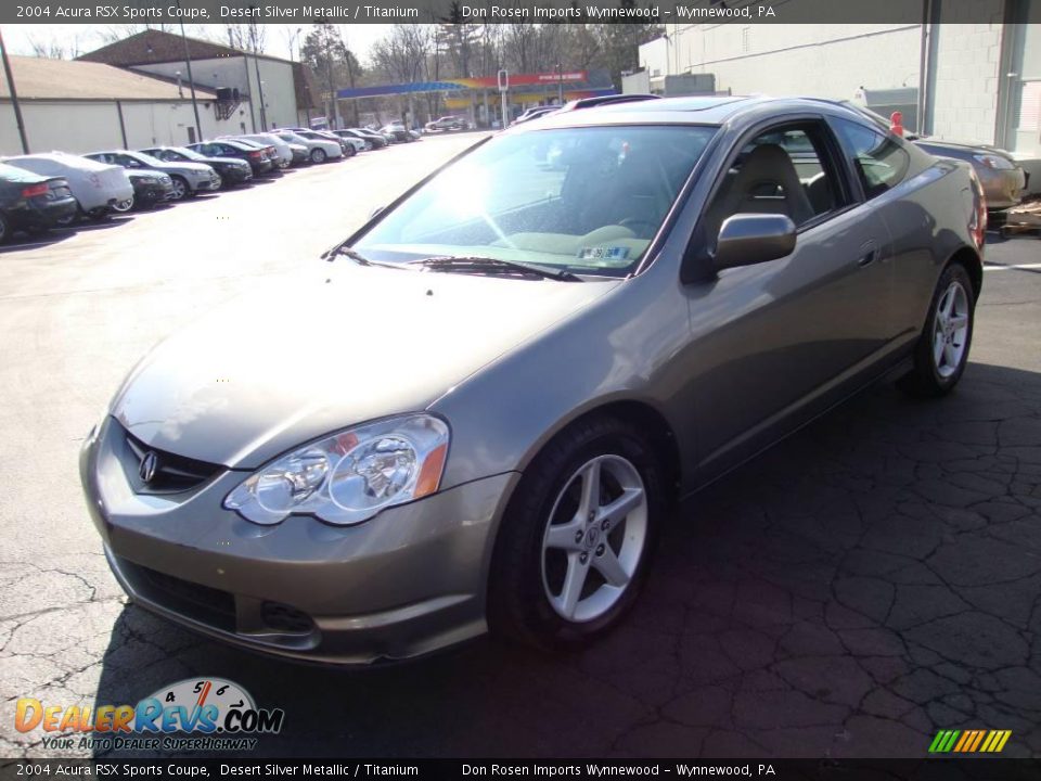 2004 Acura RSX Sports Coupe Desert Silver Metallic / Titanium Photo #1