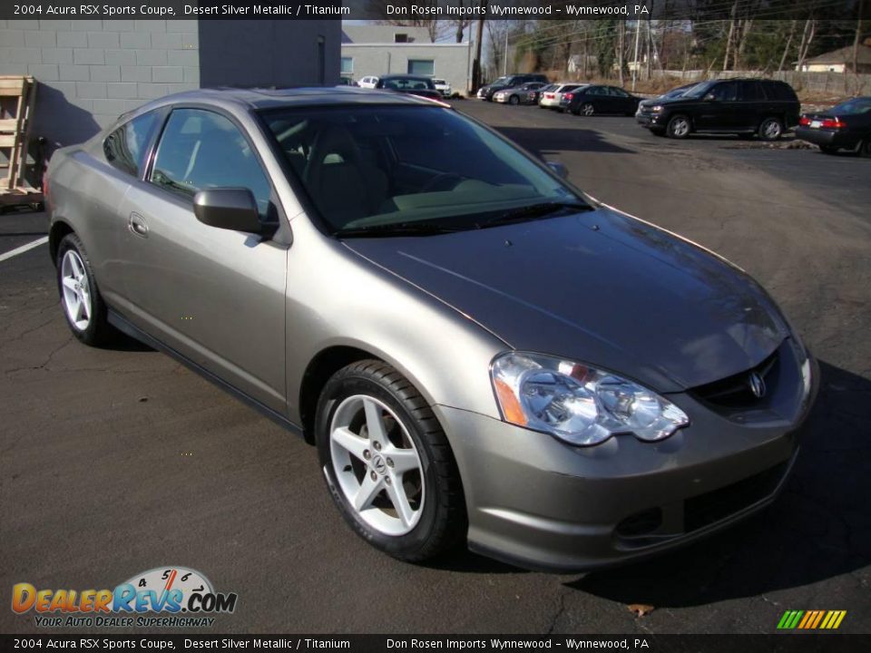 2004 Acura RSX Sports Coupe Desert Silver Metallic / Titanium Photo #4