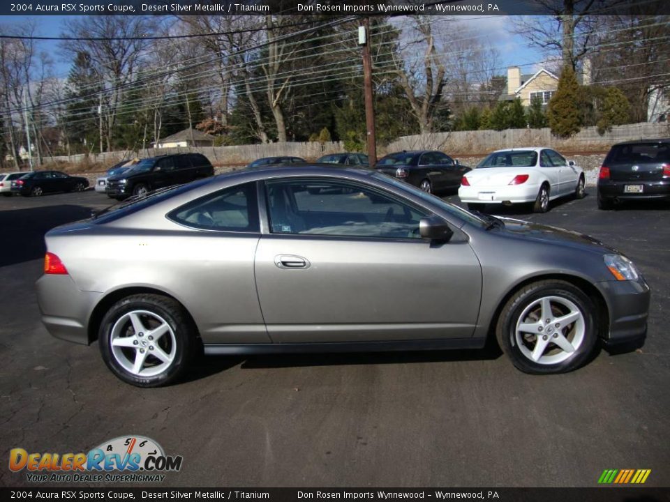 2004 Acura RSX Sports Coupe Desert Silver Metallic / Titanium Photo #6