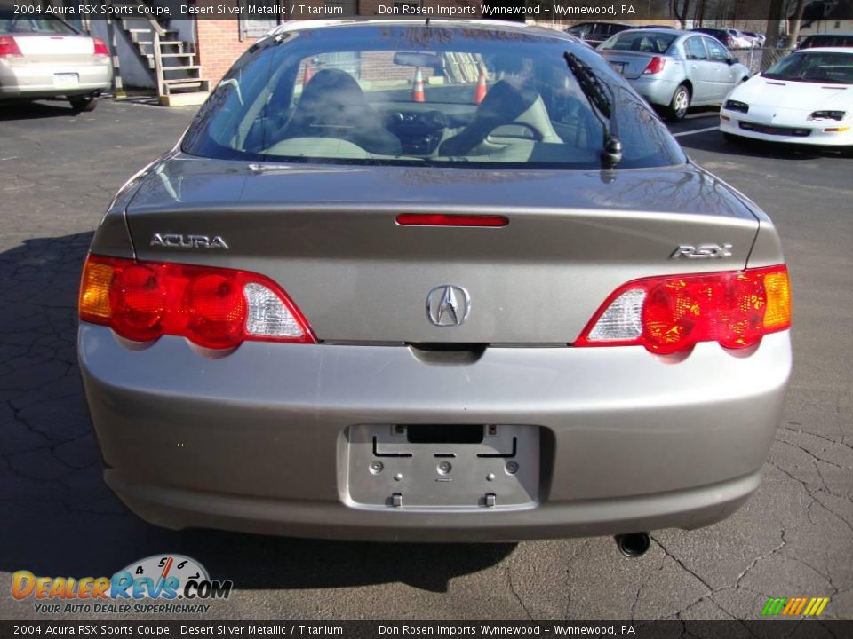 2004 Acura RSX Sports Coupe Desert Silver Metallic / Titanium Photo #8