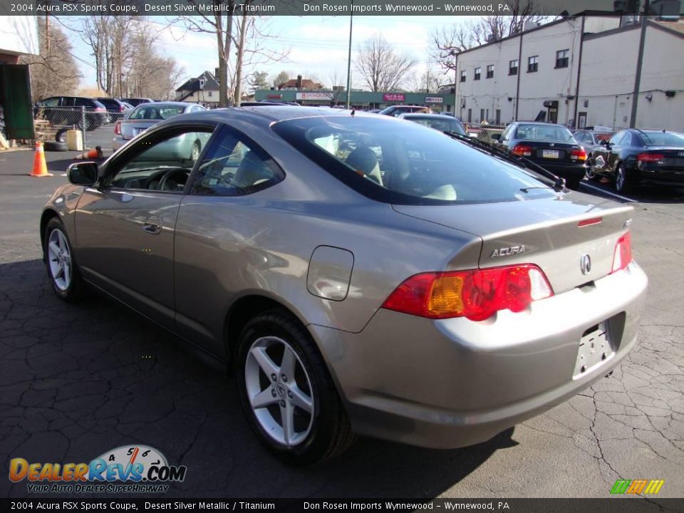 2004 Acura RSX Sports Coupe Desert Silver Metallic / Titanium Photo #9