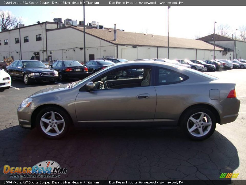 2004 Acura RSX Sports Coupe Desert Silver Metallic / Titanium Photo #10
