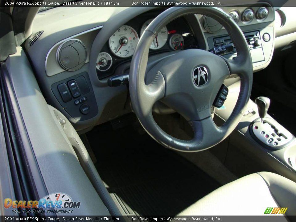 2004 Acura RSX Sports Coupe Desert Silver Metallic / Titanium Photo #11