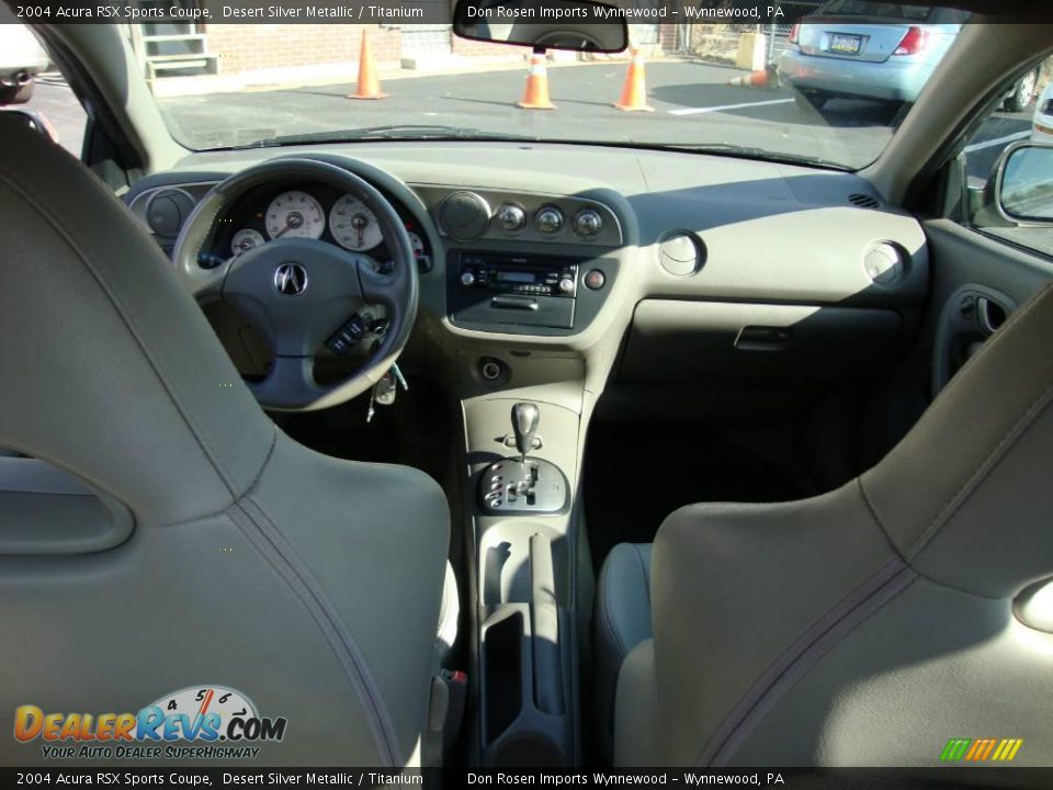 2004 Acura RSX Sports Coupe Desert Silver Metallic / Titanium Photo #22