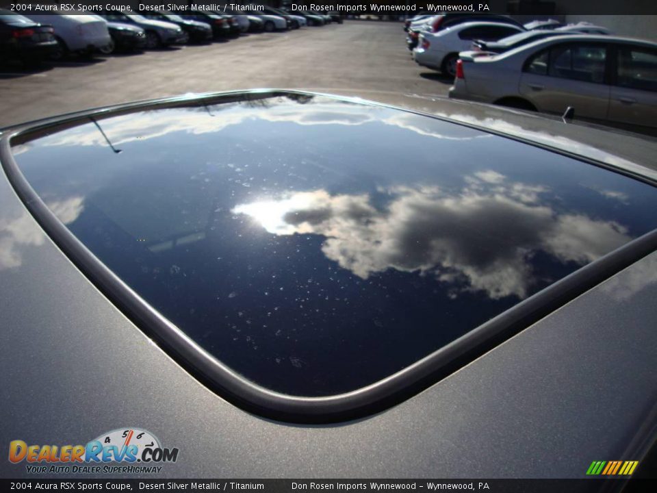 2004 Acura RSX Sports Coupe Desert Silver Metallic / Titanium Photo #30