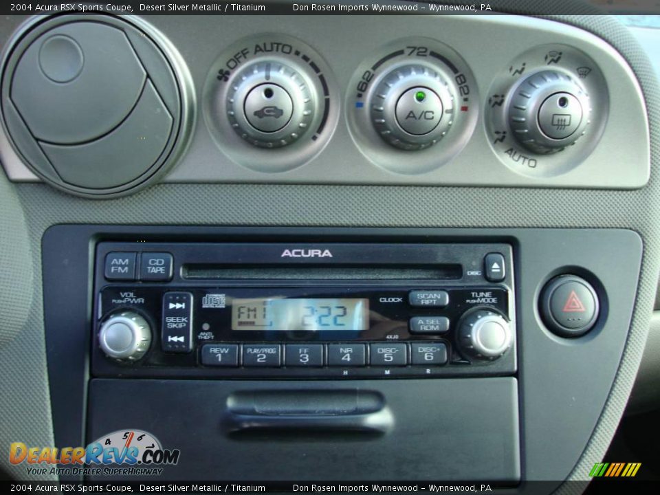2004 Acura RSX Sports Coupe Desert Silver Metallic / Titanium Photo #35