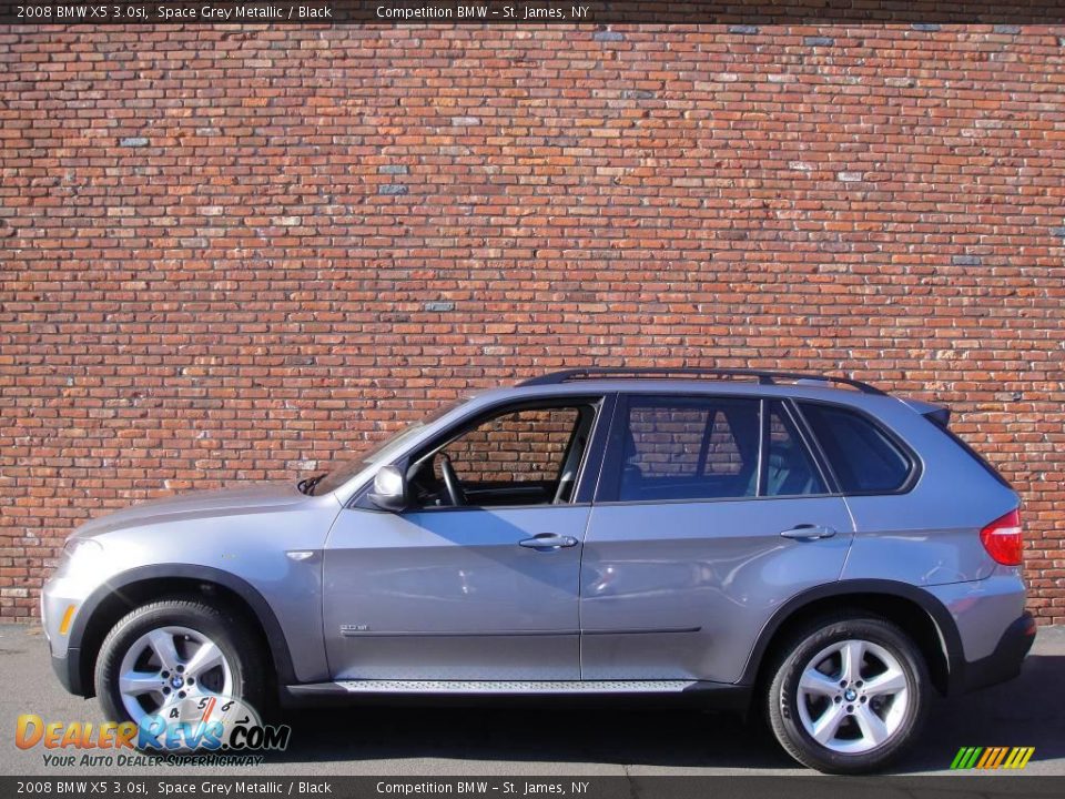 2008 BMW X5 3.0si Space Grey Metallic / Black Photo #3
