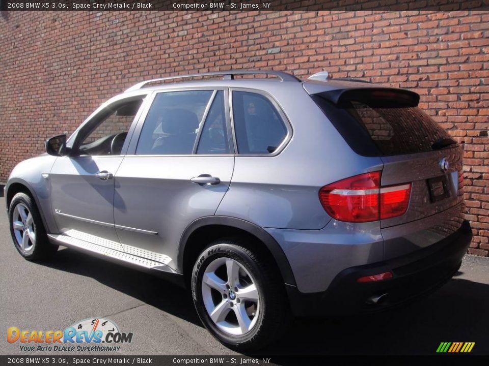 2008 BMW X5 3.0si Space Grey Metallic / Black Photo #4