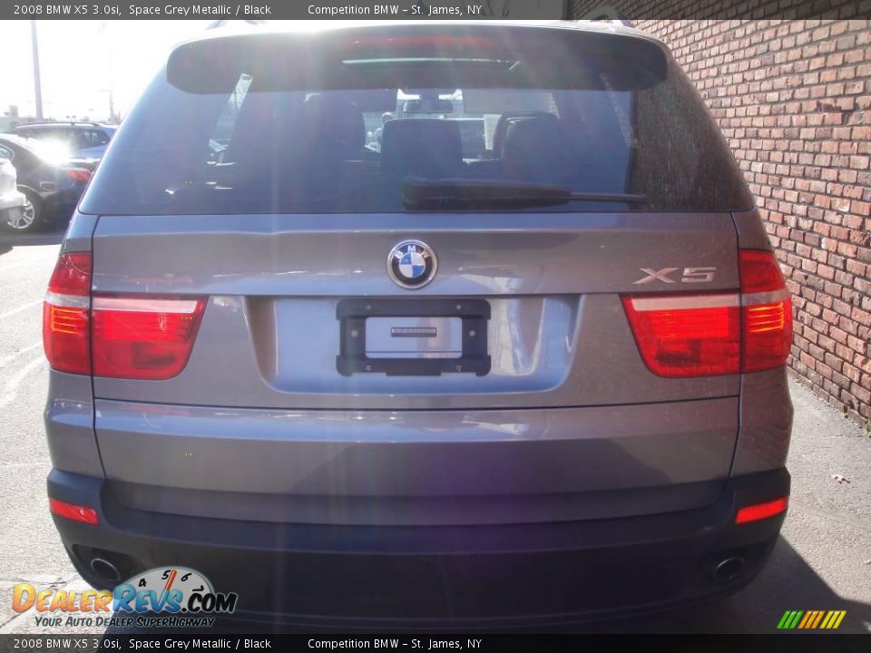 2008 BMW X5 3.0si Space Grey Metallic / Black Photo #5