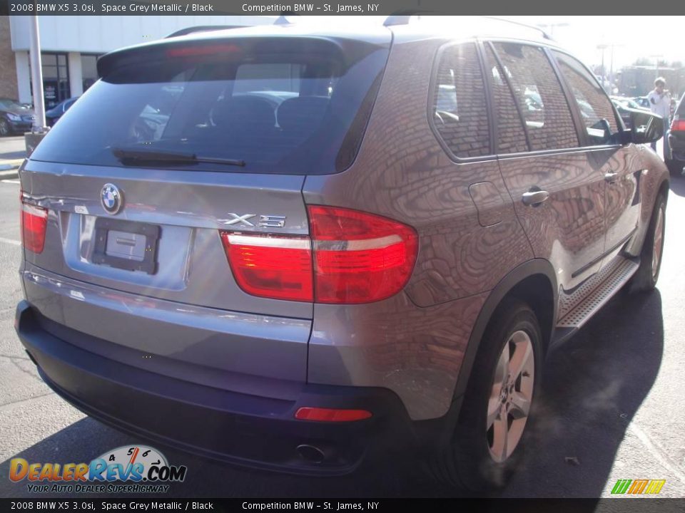 2008 BMW X5 3.0si Space Grey Metallic / Black Photo #6