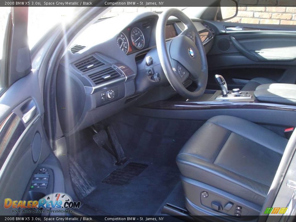 2008 BMW X5 3.0si Space Grey Metallic / Black Photo #11