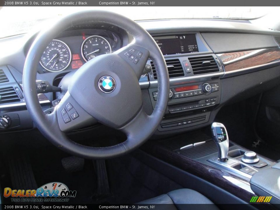 2008 BMW X5 3.0si Space Grey Metallic / Black Photo #12