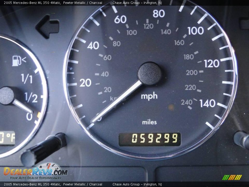 2005 Mercedes-Benz ML 350 4Matic Pewter Metallic / Charcoal Photo #31