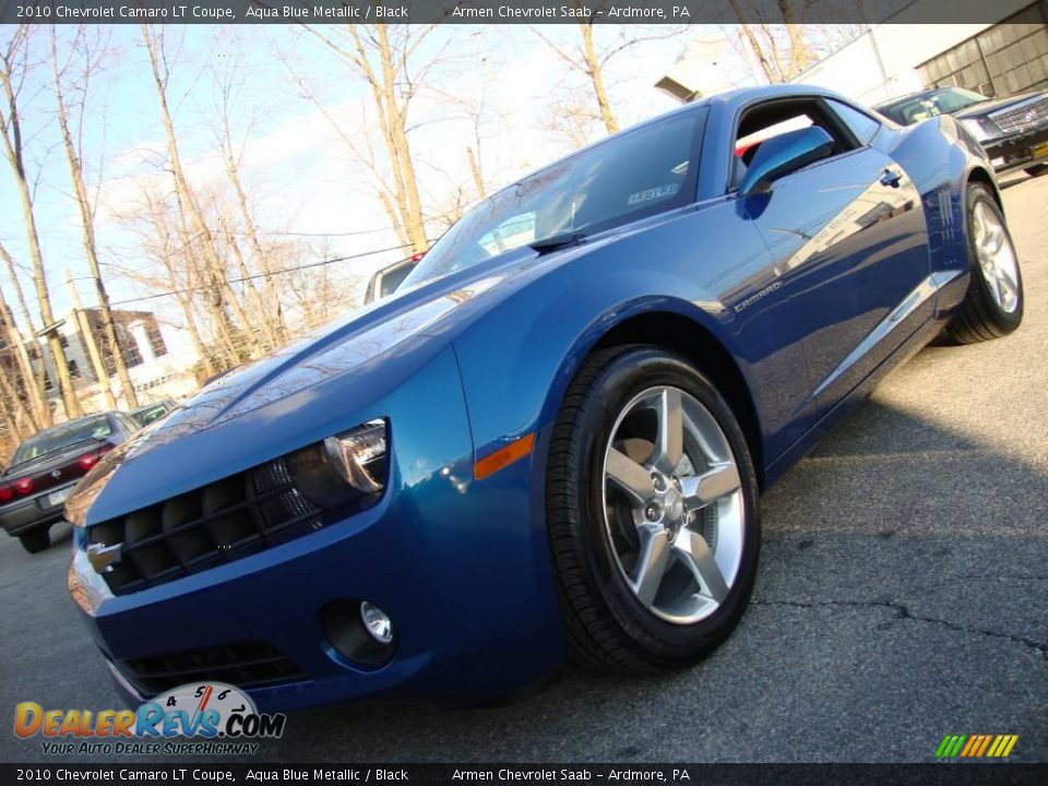 2010 Chevrolet Camaro LT Coupe Aqua Blue Metallic / Black Photo #2