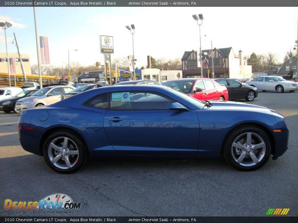 2010 Chevrolet Camaro LT Coupe Aqua Blue Metallic / Black Photo #6