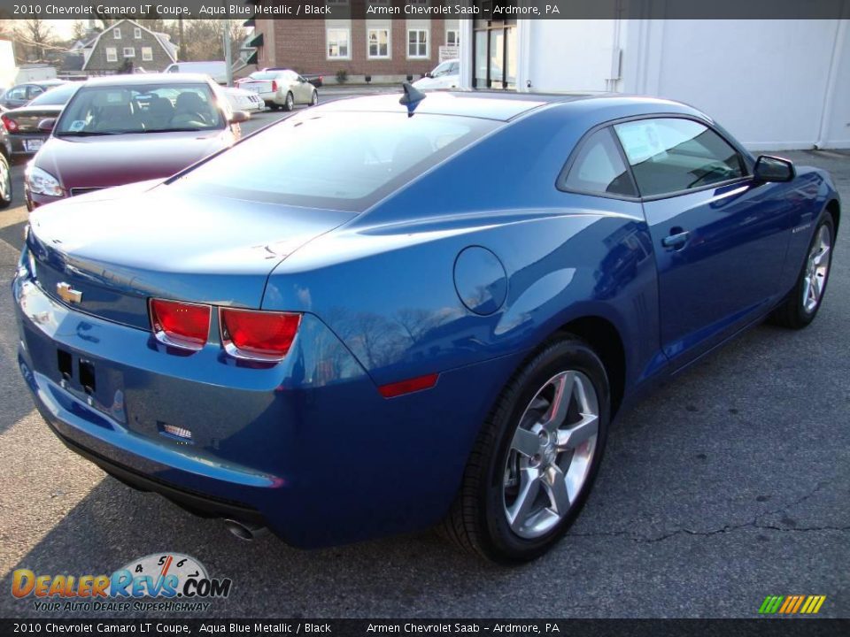 2010 Chevrolet Camaro LT Coupe Aqua Blue Metallic / Black Photo #7
