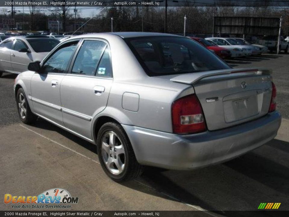 2000 Mazda Protege ES Highlight Silver Metallic / Gray Photo #2