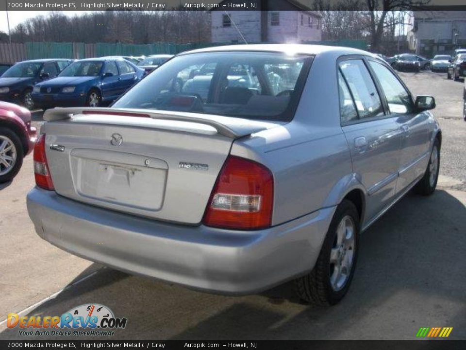 2000 Mazda Protege ES Highlight Silver Metallic / Gray Photo #4