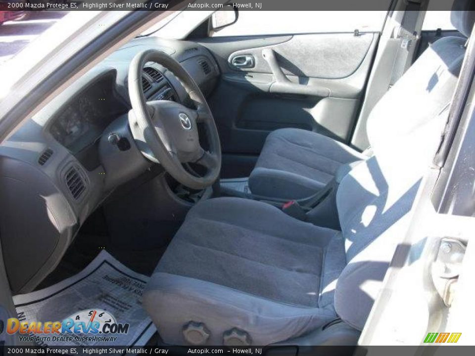 2000 Mazda Protege ES Highlight Silver Metallic / Gray Photo #6