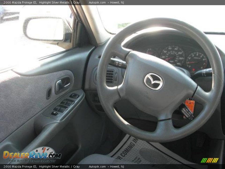 2000 Mazda Protege ES Highlight Silver Metallic / Gray Photo #12