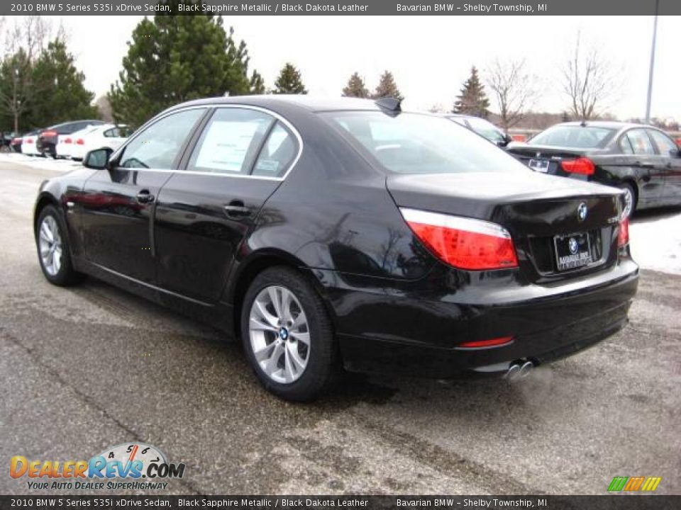 2010 BMW 5 Series 535i xDrive Sedan Black Sapphire Metallic / Black Dakota Leather Photo #3