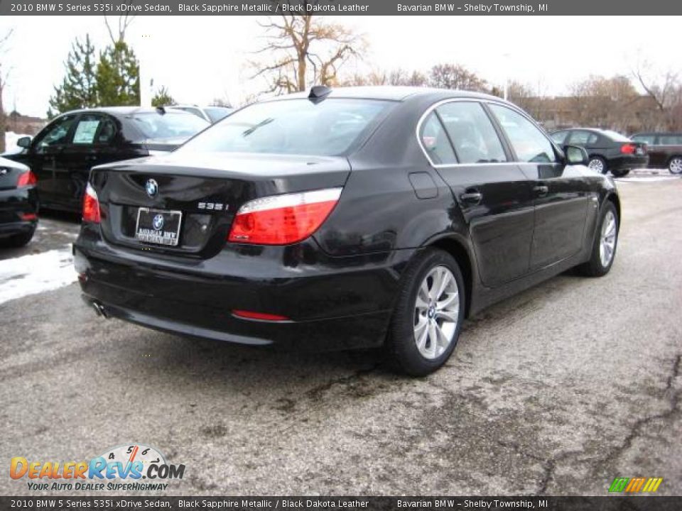 2010 BMW 5 Series 535i xDrive Sedan Black Sapphire Metallic / Black Dakota Leather Photo #5
