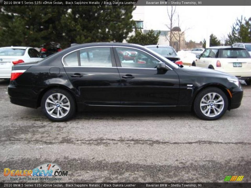 2010 BMW 5 Series 535i xDrive Sedan Black Sapphire Metallic / Black Dakota Leather Photo #6