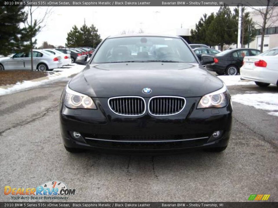 2010 BMW 5 Series 535i xDrive Sedan Black Sapphire Metallic / Black Dakota Leather Photo #8