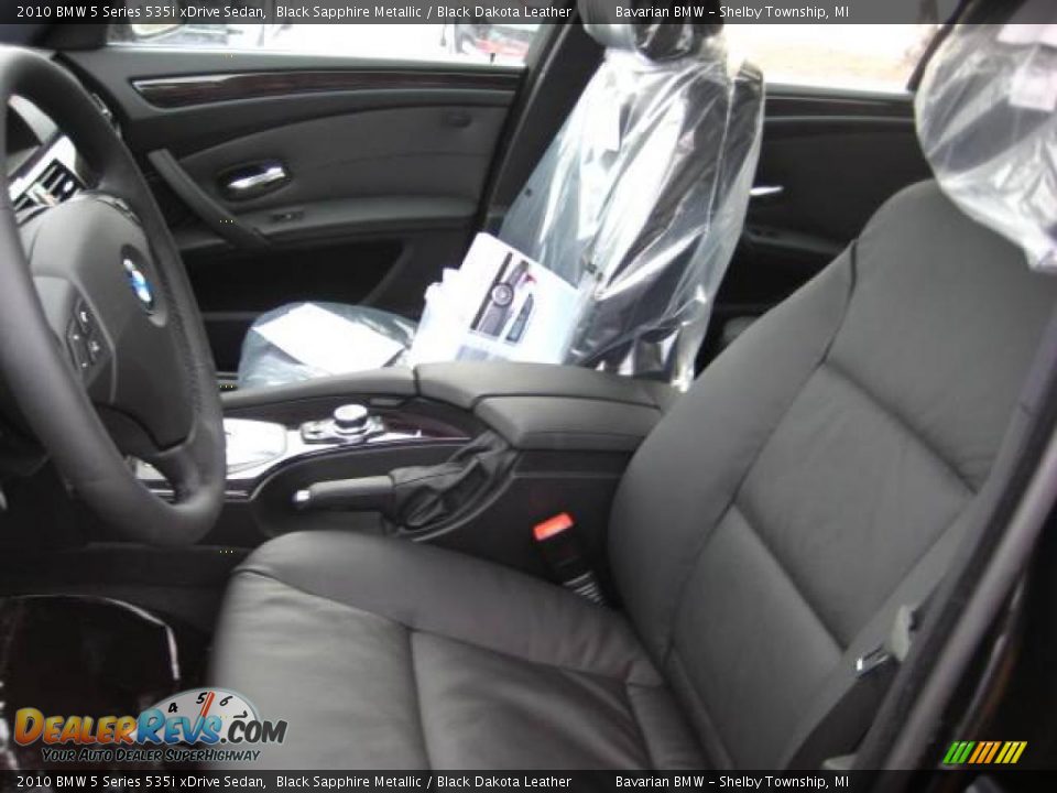 2010 BMW 5 Series 535i xDrive Sedan Black Sapphire Metallic / Black Dakota Leather Photo #10