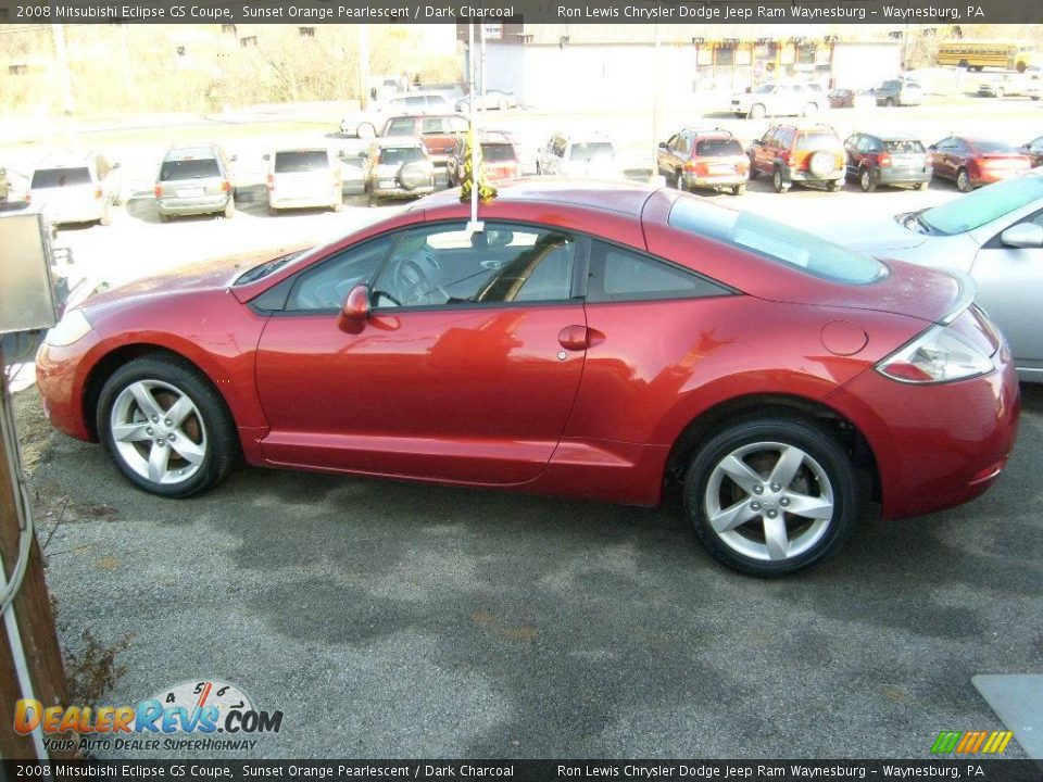 2008 Mitsubishi Eclipse GS Coupe Sunset Orange Pearlescent / Dark Charcoal Photo #1