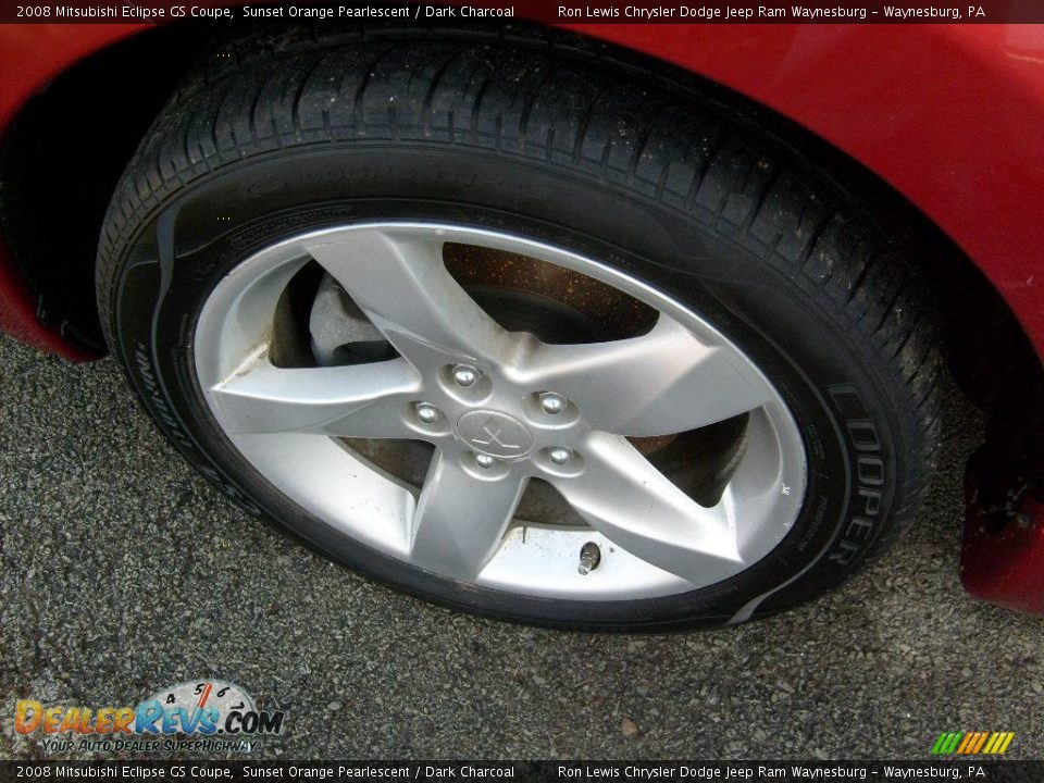 2008 Mitsubishi Eclipse GS Coupe Sunset Orange Pearlescent / Dark Charcoal Photo #4
