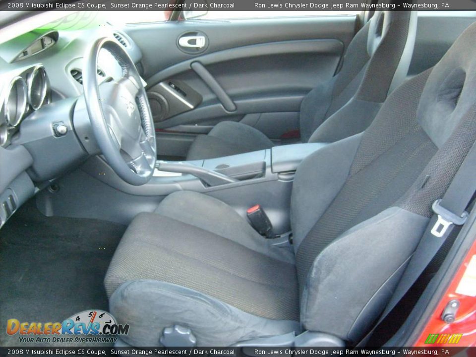 2008 Mitsubishi Eclipse GS Coupe Sunset Orange Pearlescent / Dark Charcoal Photo #5