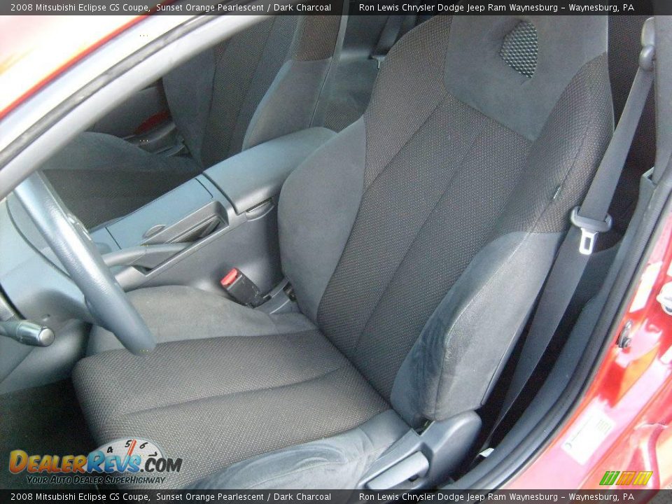 2008 Mitsubishi Eclipse GS Coupe Sunset Orange Pearlescent / Dark Charcoal Photo #8