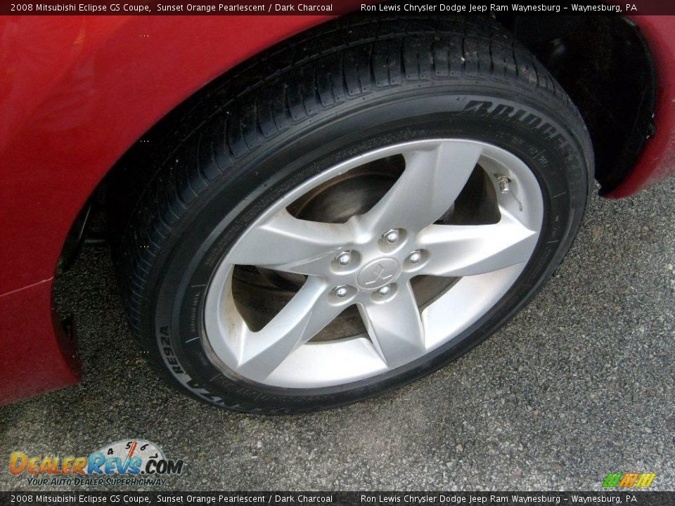 2008 Mitsubishi Eclipse GS Coupe Sunset Orange Pearlescent / Dark Charcoal Photo #9